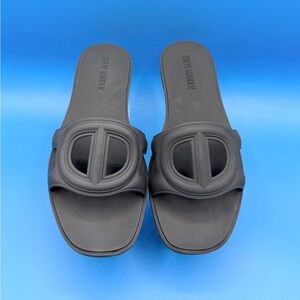 Steve Madden Jellie Black Slide Sandals